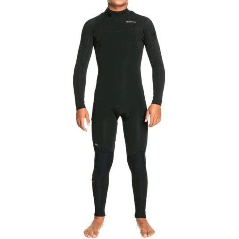 Quiksilver Sz 12‎ Youth Everyday Sessions 3/2 Back Zip Wetsuit EQBW103098 Black